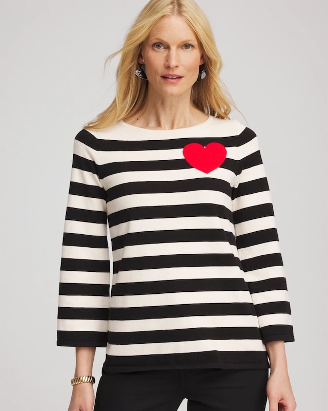 Striped V-Day Pullover - image 2